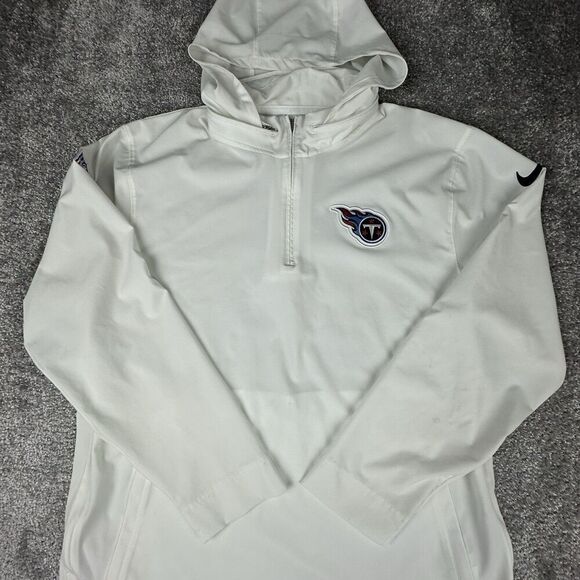Nike Tennessee Titans On Field Lightweight Hoodie Mens Large White Team Issued - Picture 2 of 9